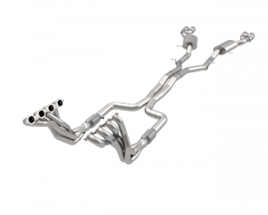 Cadillac CTS-V 2016-2020 Steel Long Tube Headers & Green Catted Exhaust System W/ SS Quad Tips 2" x 3"