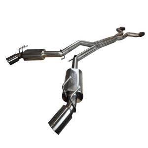 Camaro SS 2010-2015 Green Catted X-Pipe Header Back Exhaust With Dual SS Tips 