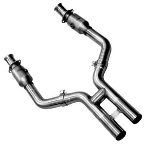Ford Mustang GT 2005-2010 Kooks Long Tube Headers & Green Catted H-Pipe Connection Kit 1-5/8" x 2-1/2"