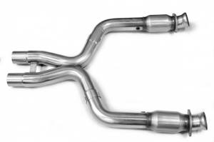 Kooks Headers Ford Mustang S-197 - Kooks Headers Ford Mustang S-197 Exhaust - Kooks Headers - Shelby Mustang GT500 5.4L/5.8L 2011-2014 High Flow Green Catted X-Pipe Connection Kit 3" x 2-3/4"