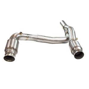 Kooks Headers - Kooks Jeep Exhaust Systems - Kooks Headers - Jeep Wrangler LS Swapped JK 4-Door 2007-2018 Green Catted Y-Pipe Connection Kit 3"