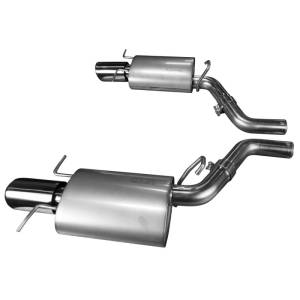 Cadillac CTS-V  Sedan/Wagon 2009-2014 Axle-Back Exhaust System With Polished Tips 2-1/2" 