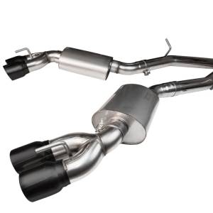 Camaro SS/ZL1 2016+ Catted Header Back Exhaust With Black Quad Tips 3"