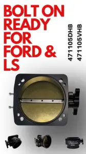 Wilson Manifold - Wilson Manifolds 105MM Hi-Boost Billet V-Band LS / Ford Black Throttle Body