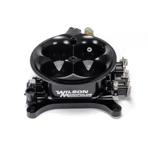 Wilson Manifolds 4150 4-Barrel Billet Throttle Body Black W/ TPS,IAC & ATS Provision 1285CFM