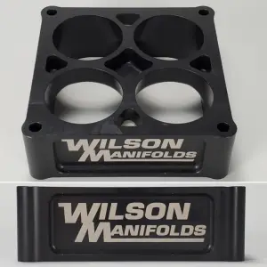 Wilson Throttle Bodies & Manifolds - Wilson Manifolds Throttle Body Spacers - Wilson Manifold - Wilson Manifolds 2.00" Tapered Lightweight Carburetor Spacer 4500 2.250" Bore