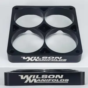 Wilson Throttle Bodies & Manifolds - Wilson Manifolds Throttle Body Spacers - Wilson Manifold - Wilson Manifolds 1.00" Tapered Lightweight Carburetor Spacer 4500 2.825" Bore