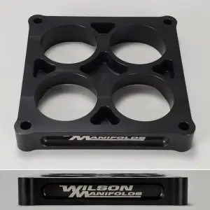 Wilson Manifold - Wilson Manifolds 1.00" Tapered Lightweight Carburetor Spacer 4500 2.250" Bore