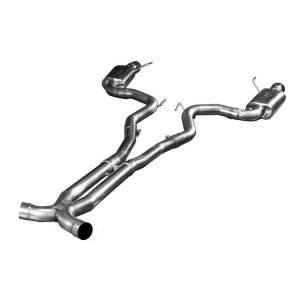Kooks Headers - Mustang GT 2015-2017 Catted X-Pipe Connection Back Exhaust With Dual SS Tips - Image 4