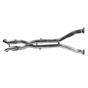 Kooks Headers - Kooks Chevrolet Corvette Exhaust System - Kooks Headers - Chevrolet Corvette C5 1997-2004 Catted X-Pipe Does Not Connect To OEM Exhaust 3" x 3"