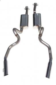Exhaust - Bassani Exhaust - Bassani - Bassani Ford Mustang 1999-2004 4.6L 2-1/2" Cat Back With Dual Stainless Steel Tips