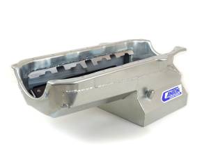 Canton Racing Products - Canton Drag Race Chevy SBC Pre-1985 Blocks w/ Left Side Dipstick Oil Pan - Silver - Image 3