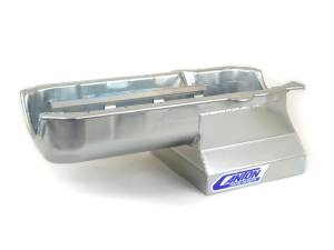 Canton Racing Products - Canton "T" Sump Drag Race Chevy SBC 1980-1985 Blocks w/ Right Side Dipstick Oil Pan - Silver - Image 4