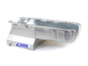 Canton Racing Products - Canton "T" Sump Drag Race Chevy SBC 1980-1985 Blocks w/ Right Side Dipstick Oil Pan - Silver - Image 3