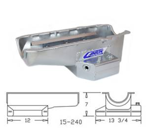 Canton Racing Products - Chevy Corvette 1984-1996 SBC blocks Canton Oil Pan - Silver - Image 5