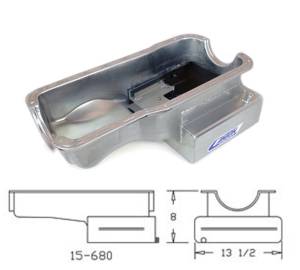 Canton Racing Products - Ford 351W Road Race Front Sump Oil Pan - Canton - Silver - Image 5