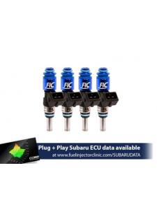 FIC Subaru Fuel Injectors - Subaru STI FIC Fuel Injectors - ASNU Fuel Injectors - FIC 1200cc High Z Flow Matched Fuel Injectors for Top-Feed Converted Subaru Sti 04-06 & Legacy GT 05-06 - Set of 4