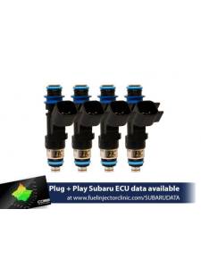 FIC Subaru Fuel Injectors - Subaru STI FIC Fuel Injectors - ASNU Fuel Injectors - FIC 650cc High Z Flow Matched Fuel Injectors for Top-Feed Converted Subaru Sti 04-06 & Legacy GT 05-06 - Set of 4