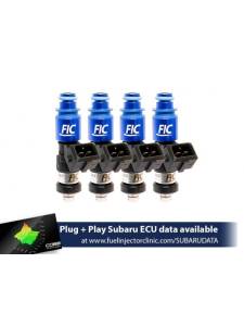 FIC 1650cc High Z Flow Matched Fuel Injectors for Subaru WRX 02-14 & STI 07+ - Set of 4