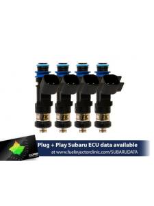 FIC 650cc High Z Flow Matched Fuel Injectors for Subaru WRX 02-14 & STI 07+ - Set of 4