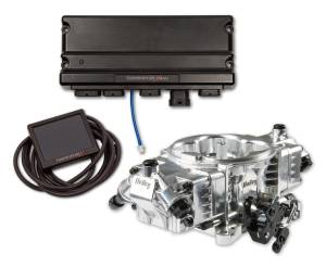 Holley - Copy of Holley Terminator X Max W/ Stealth 4150 4BBL For 4 Injectors - Shiny W/ Pre-2009 GM 4L60E/4L80E Transmission Control