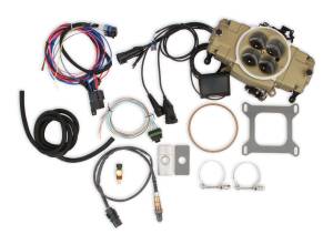 Holley - Holley Super Sniper Stealth EFI 4150 Self-Tuning Fuel Injection Kit 650 HP - Classic Gold - Image 2