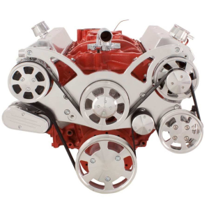 CVF Racing - CVF Chevy Small Block Serpentine System with AC, Power Steering & Alternator (All Inclusive) - Polished - Image 2