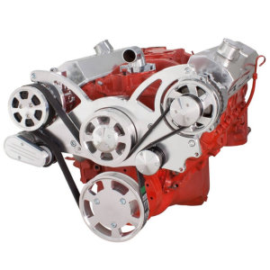 CVF Racing - CVF Chevy Small Block Serpentine System with AC & Alternator (All Inclusive) - Polished - Image 3