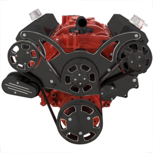 CVF Racing - CVF Chevy Small Block Serpentine System with Alternator Only (All Inclusive) - Black Diamond - Image 2