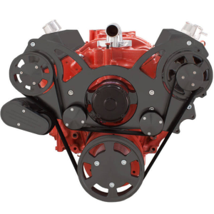 CVF Racing - CVF Chevy Small Block Serpentine System with Alternator Only with Electric Water Pump (All Inclusive) - Black - Image 2