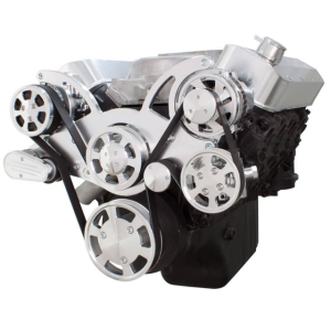 CVF Chevy Big Block Serpentine System with AC, Power Steering & Alternator (All Inclusive) - Polished