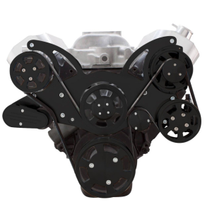 CVF Racing - CVF Chevy Big Block Serpentine System with AC, Power Steering & Alternator (All Inclusive) - Black - Image 2