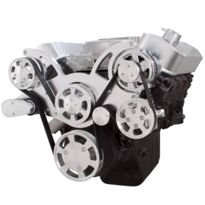 CVF Chevy Big Block Serpentine System with Power Steering & Alternator (All Inclusive) - Polished