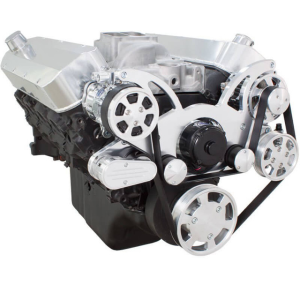 CVF Racing - CVF Chevy Big Block Serpentine System with AC, Power Steering & Alternator with Electric Water Pump (All Inclusive) - Polished - Image 3