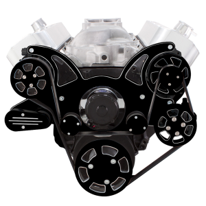 CVF Racing - CVF Chevy Big Block Serpentine System with AC, Power Steering & Alternator with Electric Water Pump (All Inclusive) - Black Diamond - Image 2