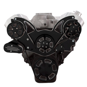 CVF Racing - CVF Chevy Big Block Serpentine System with AC & Alternator (All Inclusive) - Black Diamond - Image 2