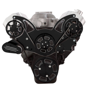 CVF Racing - CVF Chevy Big Block Serpentine System with Alternator Only (All Inclusive) - Black Diamond - Image 2