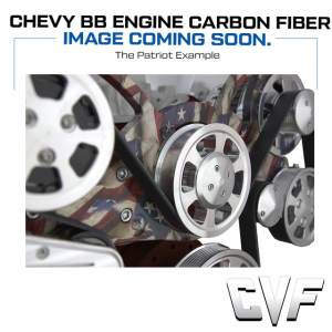 CVF Chevy Big Block Serpentine System with AC, Power Steering & Alternator (All Inclusive) - Patriotic Plating