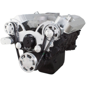 CVF Chevy Big Block Serpentine System Alternator Only with Electric Water Pump (All Inclusive) - Polished