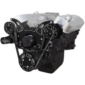CVF Chevy Big Block Serpentine System Alternator Only with Electric Water Pump (All Inclusive) - Black Diamond