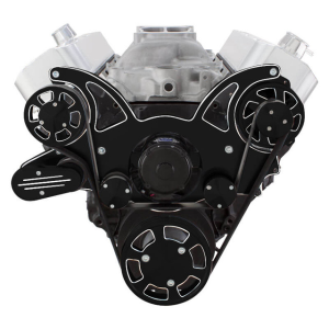 CVF Racing - CVF Chevy Big Block Serpentine System Alternator Only with Electric Water Pump (All Inclusive) - Black Diamond - Image 2