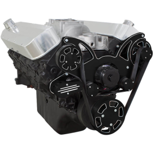 CVF Racing - CVF Chevy Big Block Serpentine System Alternator Only with Electric Water Pump (All Inclusive) - Black Diamond - Image 3