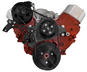 CVF Racing - CVF Chevy Big Block Serpentine Serpentine Conversion Kit with Mid-Mount Alternator Only, Long Water Pump - Black - Image 2