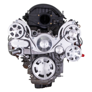 CVF Racing - CVF Chevy LT1 Gen V Serpentine System with AC, Power Steering & Alternator - Polished (All Inclusive) - Image 2