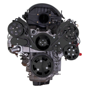 CVF Racing - CVF Chevy LT1 Gen V Serpentine System with AC, Power Steering & Alternator - Black (All Inclusive) - Image 2