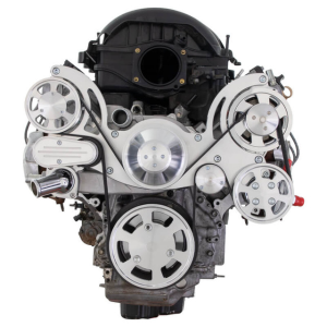 CVF Racing - CVF Chevy LT1 Gen V Serpentine System with Power Steering & Alternator - Polished (All Inclusive) - Image 2