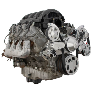 CVF Racing - CVF Chevy LT1 Gen V Serpentine System with Power Steering & Alternator - Polished (All Inclusive) - Image 3