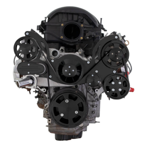 CVF Racing - CVF Chevy LT1 Gen V Serpentine System with Power Steering & Alternator - Black (All Inclusive) - Image 2