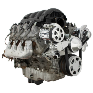 CVF Racing - CVF Chevy LT1 Gen V Serpentine System with AC & Alternator - Polished (All Inclusive) - Image 3