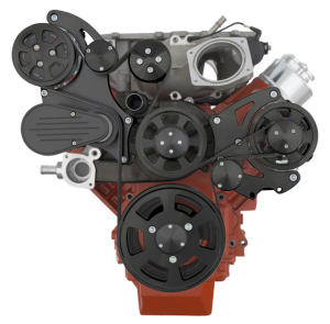 CVF Racing - CVF Chevy LSA / LS9 Serpentine System with AC & Alternator - Black (All Inclusive) - Image 2